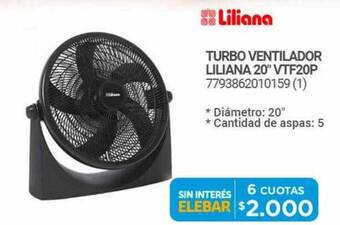 Punto Blu Turbo ventilador liliana 20 oferta