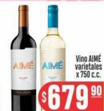 Supermercados Caracol Vino aimé varietales x 750 c.c. oferta