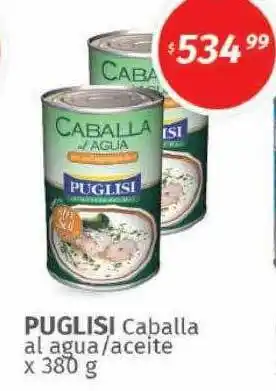 Arcoiris Supermercados Puglisi caballa al agua a- aceite oferta