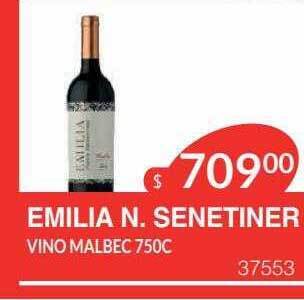 Masivos Emilia n senetiner vino malbec oferta