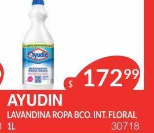 Masivos Ayudin lavandina ropa bco int floral oferta