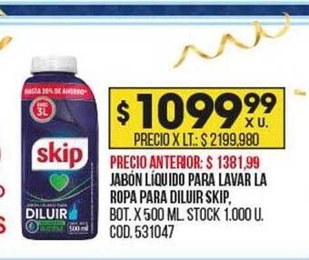 Coto Jabón líquido para lavar la ropa para diluir skip oferta