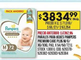 Coto Pañales para bebés pampers premium care plus oferta
