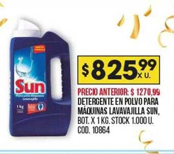 Coto Detergente en polvo para máquinas lavavajilla sun oferta