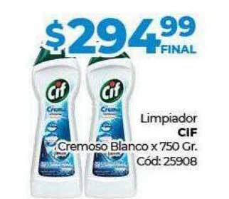 Diarco Limpiador cif cremoso blanco x 750 gr oferta