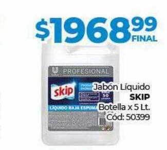 Diarco Jabón líquido skip botella x 5 lt oferta