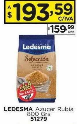 Hipermay Ledesma azucar rubia oferta