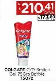 Hipermay Colgate c d smiles gel barbie oferta