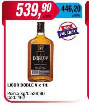 Maxiconsumo Licor doble v oferta