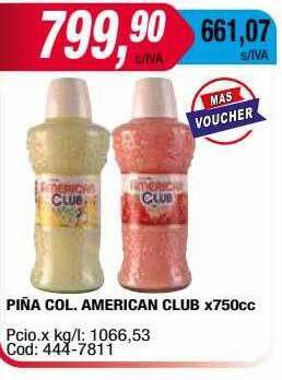 Maxiconsumo Piña col. american club oferta