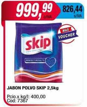 Maxiconsumo Jabon polvo skip oferta