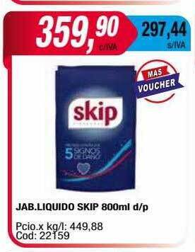 Maxiconsumo Jab. liquido skip oferta