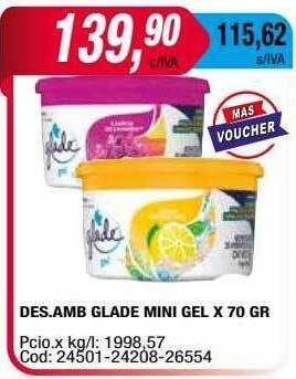 Maxiconsumo Des. amb glade mini gel oferta