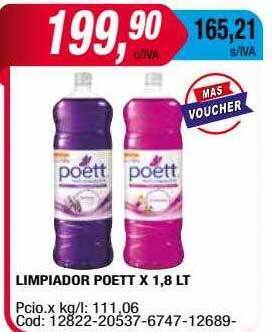 Maxiconsumo Limpiador poett oferta