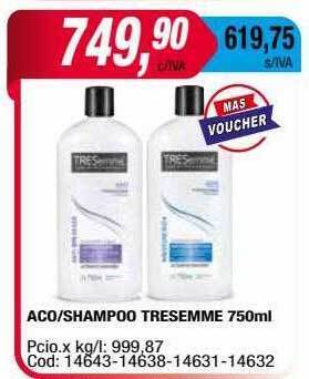 Maxiconsumo Aco shampoo tresemme oferta