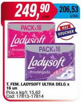 Maxiconsumo T. fem. ladysoft ultra delg oferta