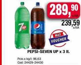 Maxiconsumo Pepsi-seven up oferta