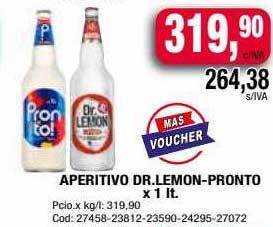 Maxiconsumo Aperitivo dr. lemon-pronto oferta