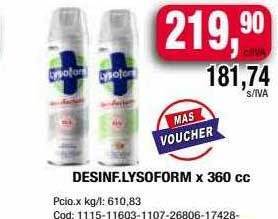Maxiconsumo Desinf. lysoform oferta