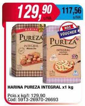 Maxiconsumo Harina pureza integral oferta