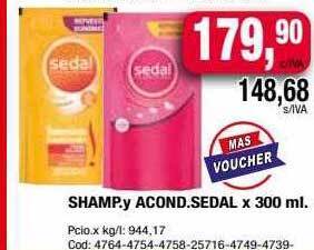 Maxiconsumo Shamp. y acond. sedal oferta