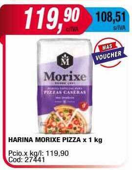 Maxiconsumo Harina morixe pizza oferta