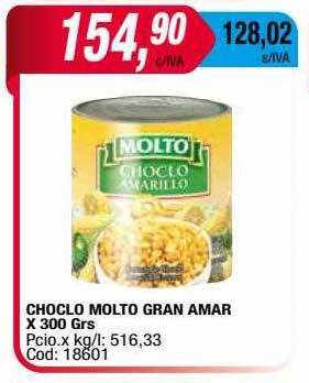Maxiconsumo Choclo molto gran amar oferta