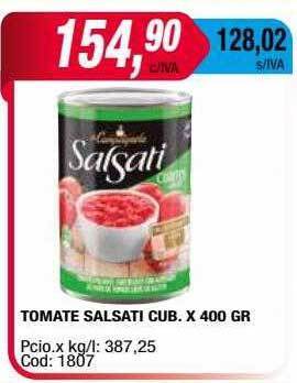 Maxiconsumo Tomate salsati cub oferta