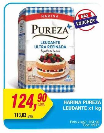 Maxiconsumo Harina pureza leudante oferta