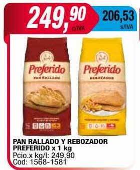 Maxiconsumo Pan rallado y rebozador preferido oferta