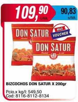 Maxiconsumo Bizcochos don satur oferta
