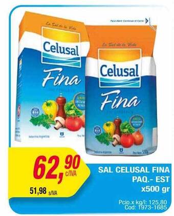 Maxiconsumo Sal celusal fina paq. -est oferta