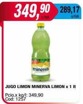 Maxiconsumo Jugo limon minerva limon oferta