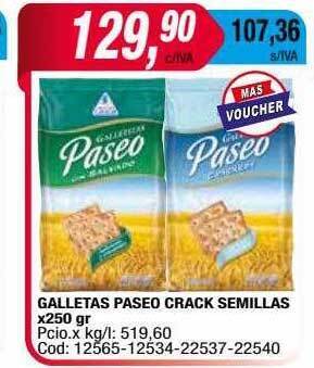 Maxiconsumo Galletas paseo crack semillas oferta
