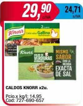 Maxiconsumo Caldos knorr oferta