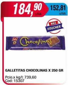 Maxiconsumo Galletitas chocolinas oferta