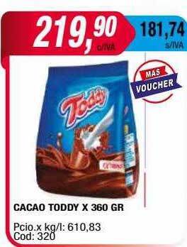 Maxiconsumo Cacao toddy oferta