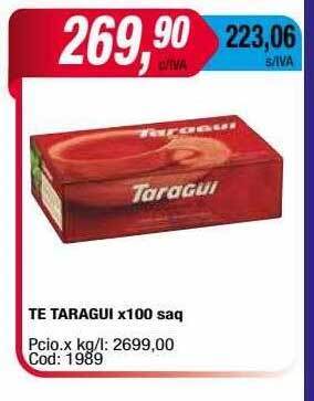 Maxiconsumo Te taragui oferta