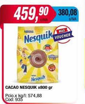 Maxiconsumo Cacao nesquik oferta