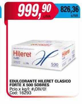 Maxiconsumo Edulcorante hileret clasico forte oferta
