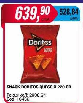 Maxiconsumo Snack doritos queso oferta