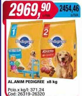Maxiconsumo Al. anim pedigree oferta