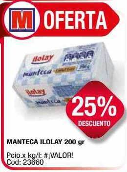 Maxiconsumo Manteca ilolay oferta