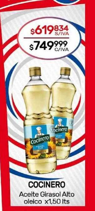 Nini Mayorista Cocinero aceite girasol alto oleico oferta