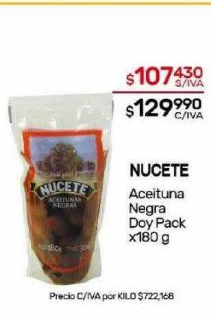 Nini Mayorista Nucete aceituna negra oferta