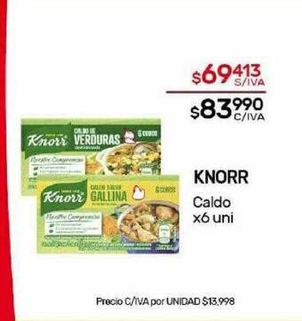 Nini Mayorista Knorr caldo oferta