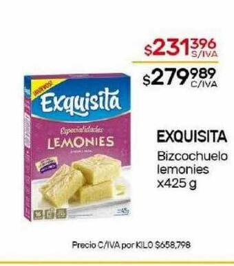 Nini Mayorista Exquisita bizcochuelo lemonies oferta