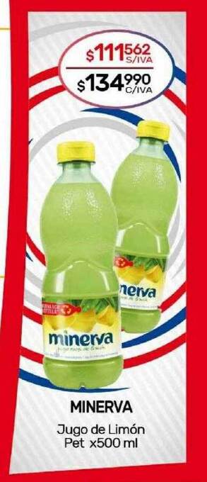 Nini Mayorista Minerva jugo de limón oferta