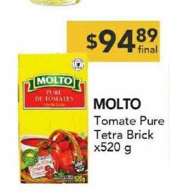 Nini Mayorista Molto tomate pure tetra brick oferta