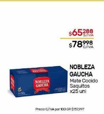 Nini Mayorista Nobleza gaucha mate cocido saquitos oferta
